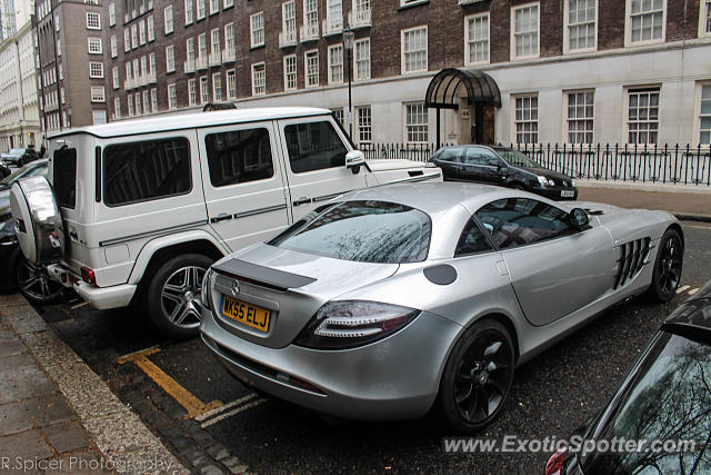 Mercedes SLR spotted in London, United Kingdom