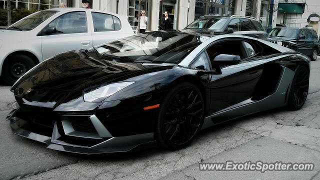 Lamborghini Aventador spotted in Toronto, Canada