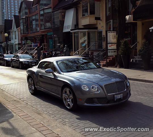 Bentley Continental spotted in Toronto, Canada