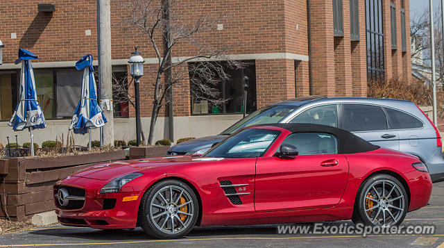 Mercedes SLS AMG spotted in Bayside, Wisconsin