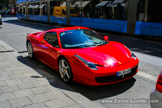 Ferrari 458 Italia spotted in Munich, Germany