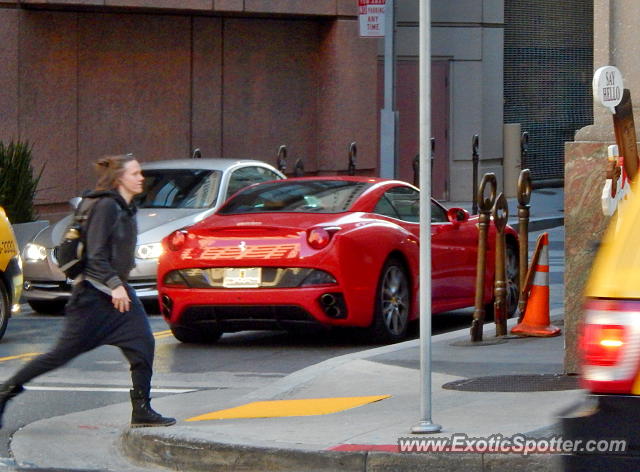 Ferrari California spotted in San Francisco, California