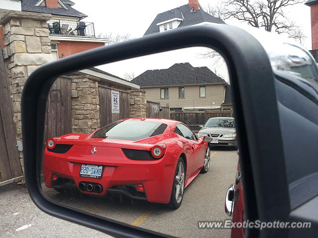 Ferrari 458 Italia spotted in London Ontario, Canada