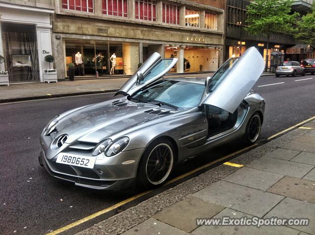 Mercedes SLR spotted in London, United Kingdom