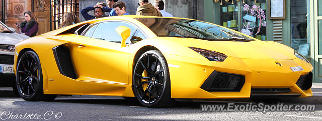 Lamborghini Aventador spotted in London, United Kingdom