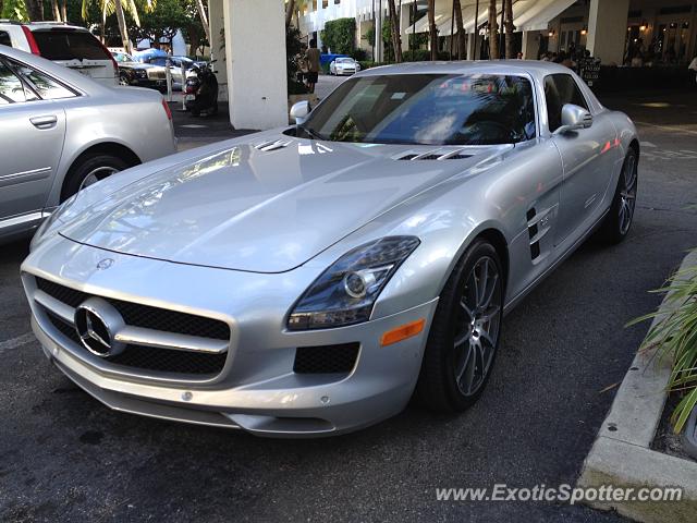 Mercedes SLS AMG spotted in Bal Harbour, Florida