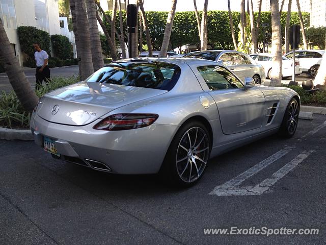 Mercedes SLS AMG spotted in Bal Harbour, Florida