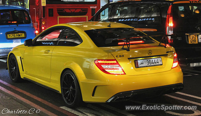 Mercedes C63 AMG Black Series spotted in London, United Kingdom