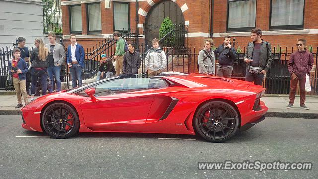 Lamborghini Aventador spotted in London, United Kingdom