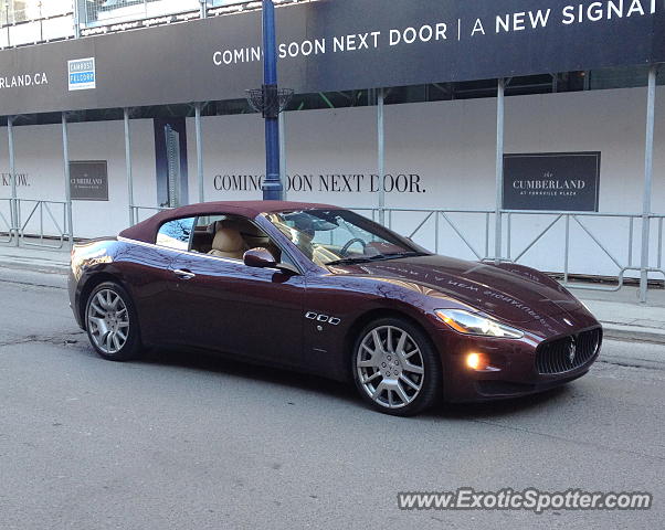 Maserati GranCabrio spotted in Toronto, Canada