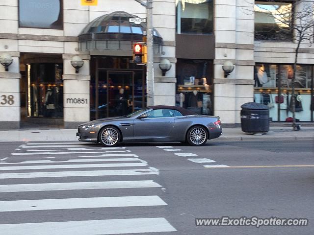 Aston Martin DB9 spotted in Toronto, Canada