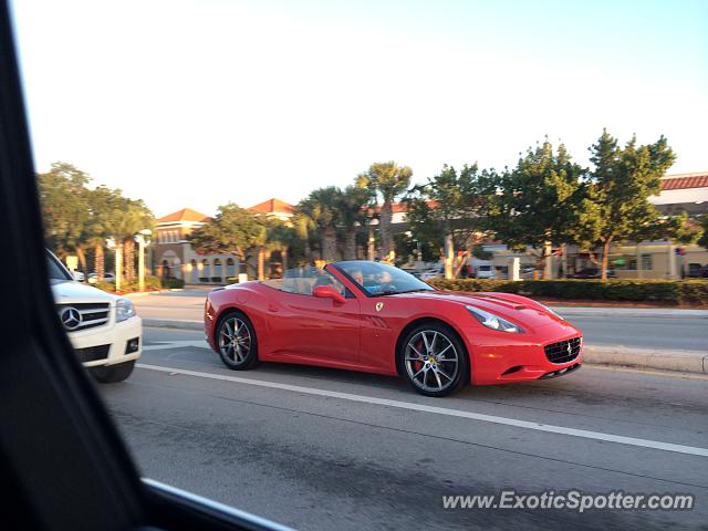 Ferrari California spotted in West Palm Beach, Florida