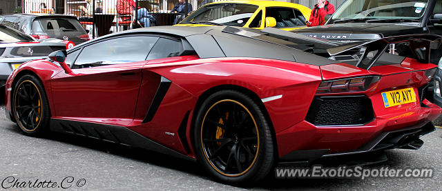 Lamborghini Aventador spotted in London, United Kingdom