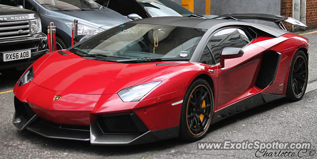 Lamborghini Aventador spotted in London, United Kingdom