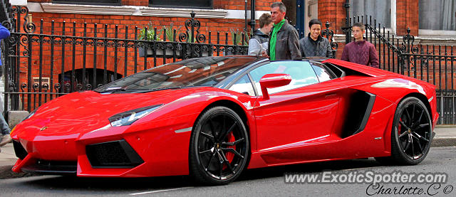 Lamborghini Aventador spotted in London, United Kingdom