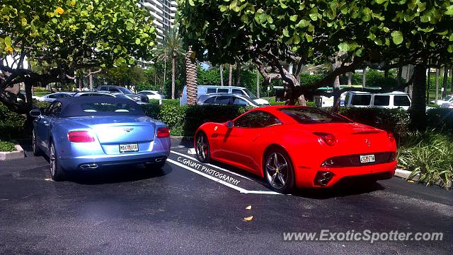 Ferrari California spotted in Miami Beach, Florida