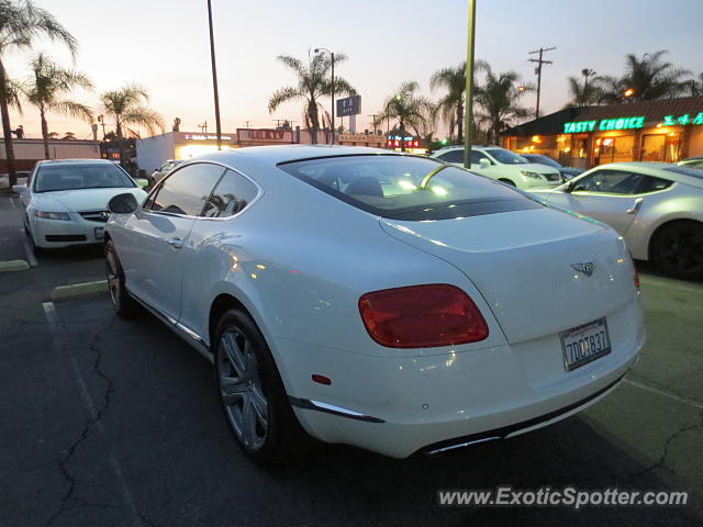 Bentley Continental spotted in San Gabriel, California