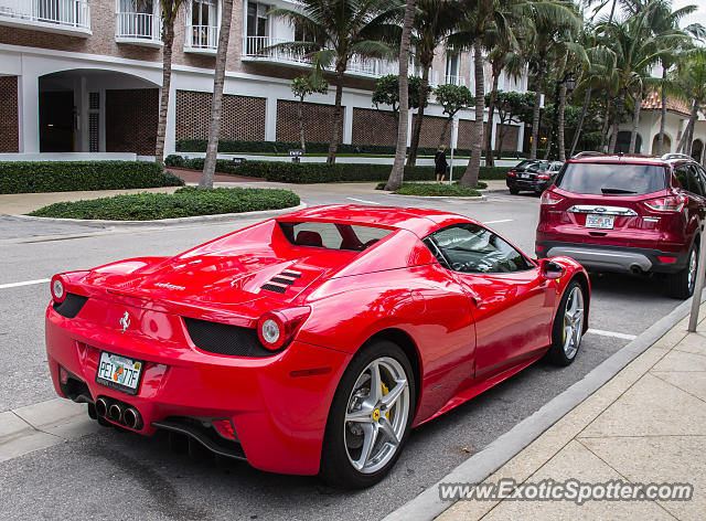 Ferrari 458 Italia spotted in Palm Beach, Florida