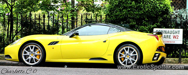 Ferrari California spotted in London, United Kingdom