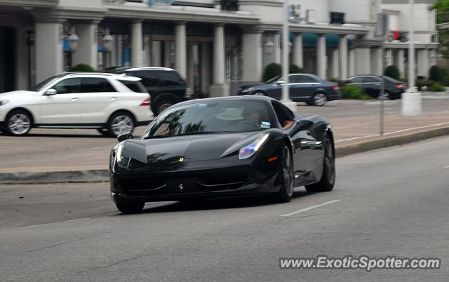 Ferrari 458 Italia spotted in Dallas, Texas