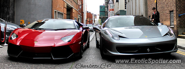 Lamborghini Aventador spotted in London, United Kingdom