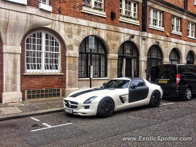 Mercedes SLS AMG spotted in London, United Kingdom