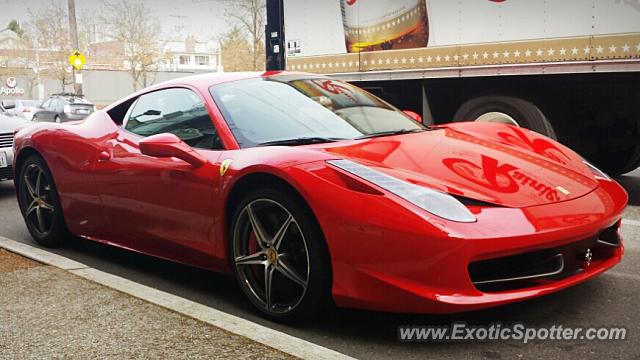 Ferrari 458 Italia spotted in Seattle, Washington