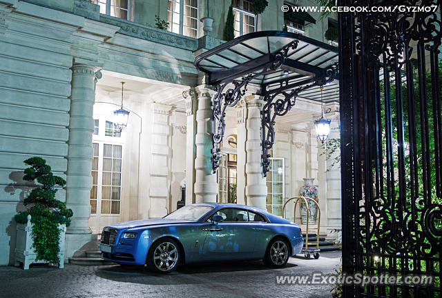 Rolls Royce Wraith spotted in Paris, France