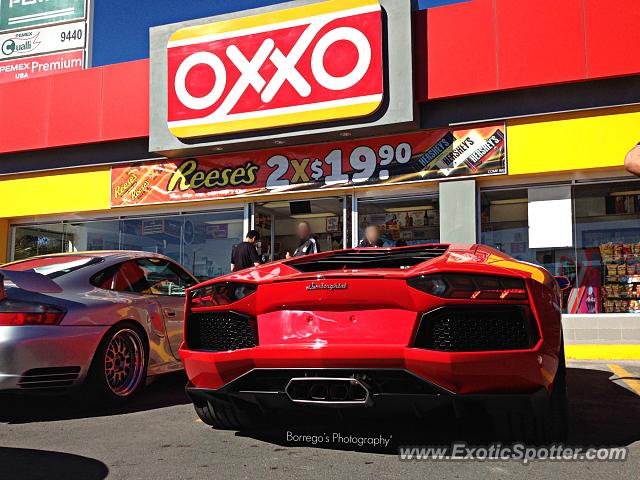 Lamborghini Aventador spotted in Puebla, Mexico