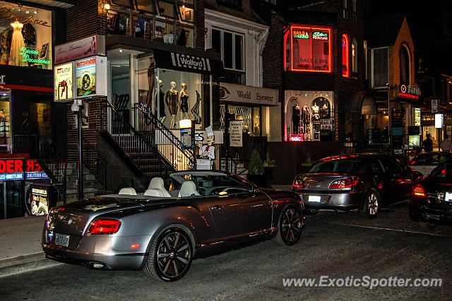 Bentley Continental spotted in Toronto Ontario, Canada