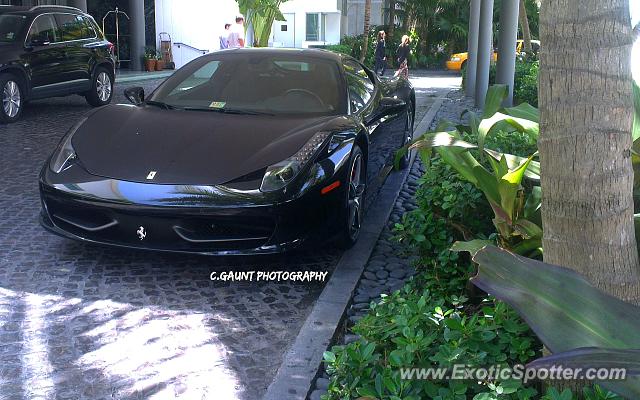 Ferrari 458 Italia spotted in Miami Beach, Florida