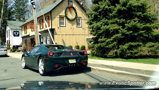 Ferrari 458 Italia spotted in Bernardsville, New Jersey