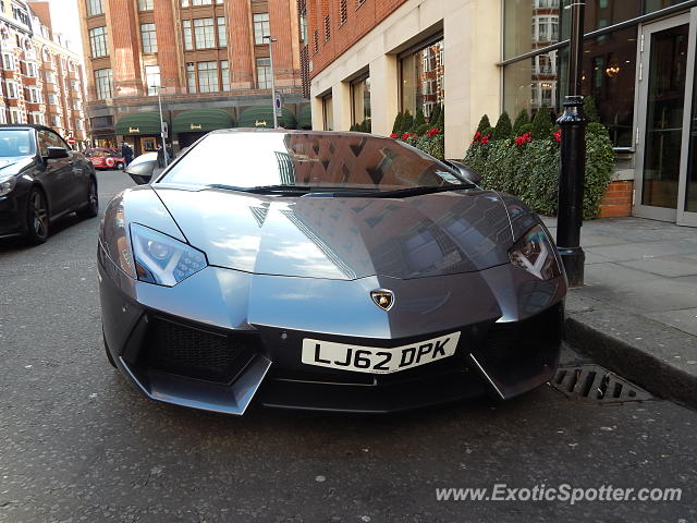 Lamborghini Aventador spotted in London, United Kingdom