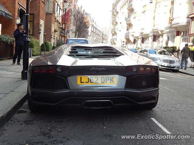 Lamborghini Aventador spotted in London, United Kingdom