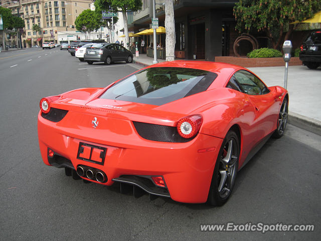 Ferrari 458 Italia spotted in Beverly Hills, California