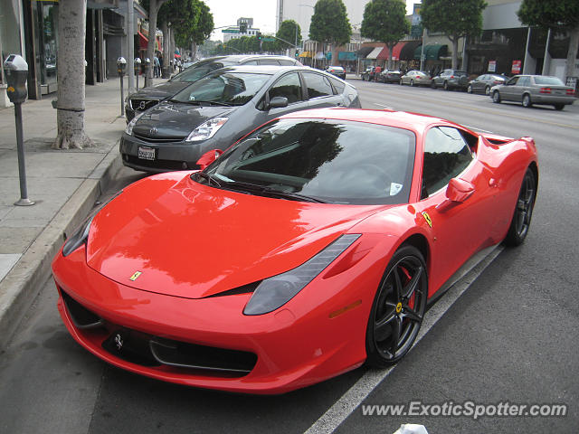 Ferrari 458 Italia spotted in Beverly Hills, California