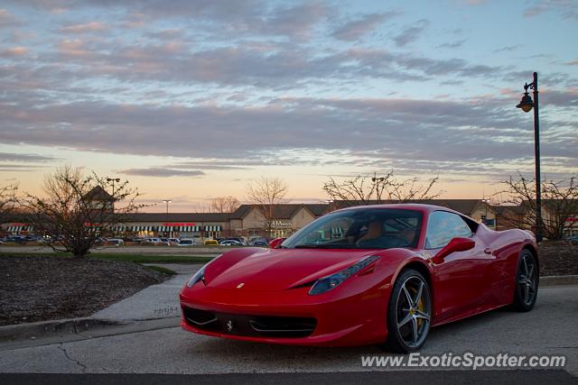 Ferrari 458 Italia spotted in Deer Park, Illinois