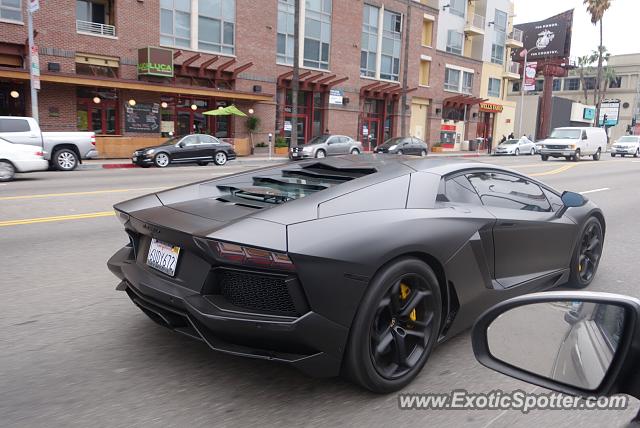 Lamborghini Aventador spotted in Los Angeles, California