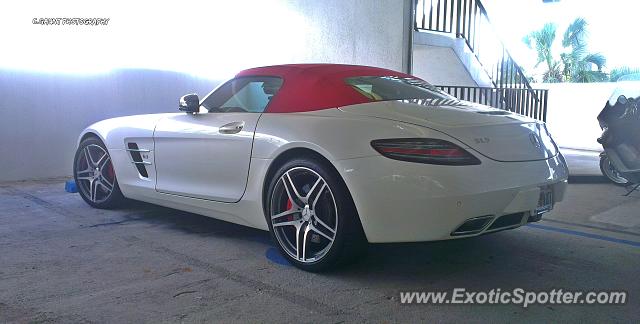 Mercedes SLS AMG spotted in Miami Beach, Florida