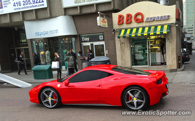 Ferrari 458 Italia spotted in Toronto, Canada