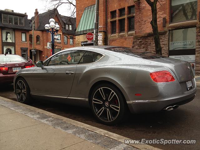 Bentley Continental spotted in Toronto, Canada