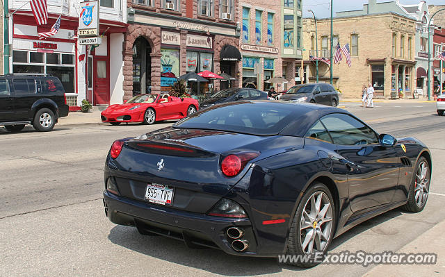 Ferrari California spotted in Lake Mills, Wisconsin