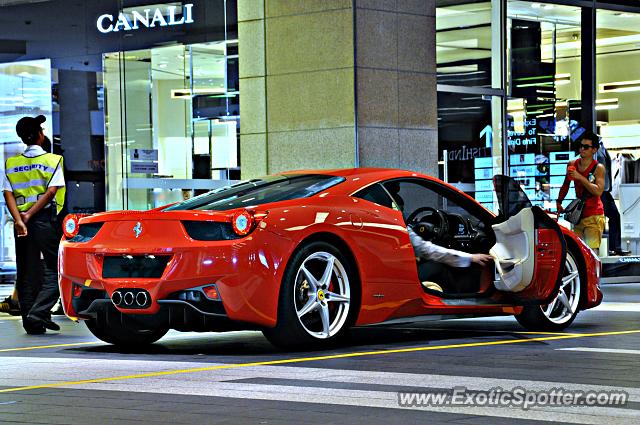 Ferrari 458 Italia spotted in Bukit Bintang KL, Malaysia