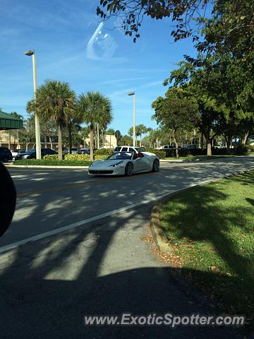 Ferrari 458 Italia spotted in Pompano beach, Florida