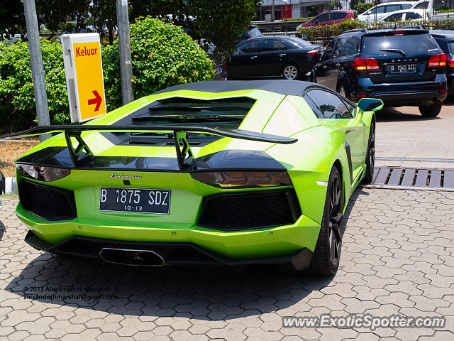 Lamborghini Aventador spotted in Jakarta, Indonesia