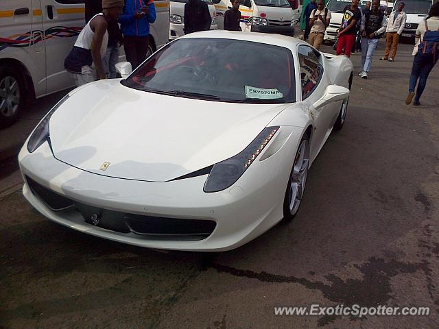 Ferrari 458 Italia spotted in Durban, South Africa