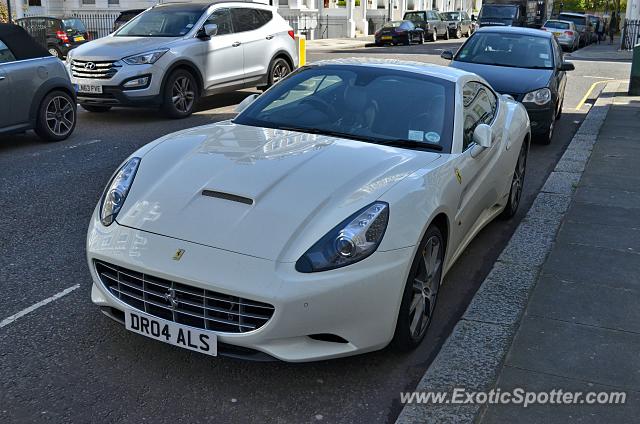 Ferrari California spotted in London, United Kingdom