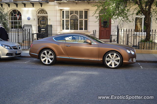 Bentley Continental spotted in London, United Kingdom