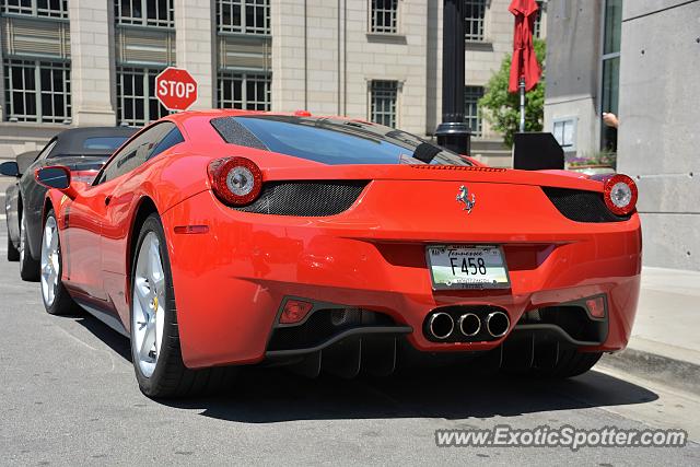 Ferrari 458 Italia spotted in Nashville, Tennessee