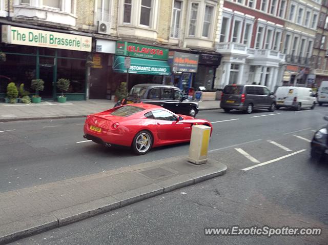 Ferrari 599GTB spotted in London, United Kingdom